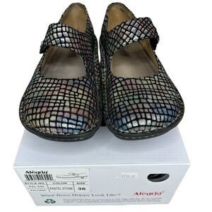 ALEGRIA Women's Size 6.5 EU 36 Paloma Pastel Stone Mary Jane Clog PAL-545
